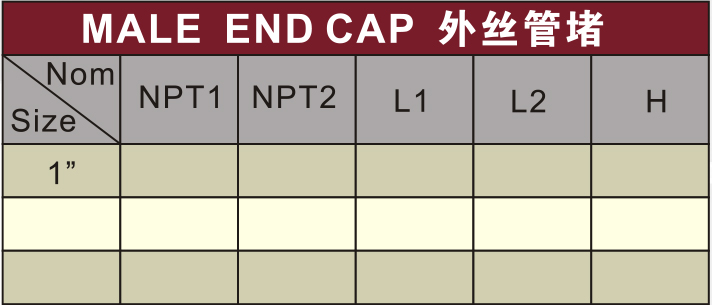water supply upvc male end cap white