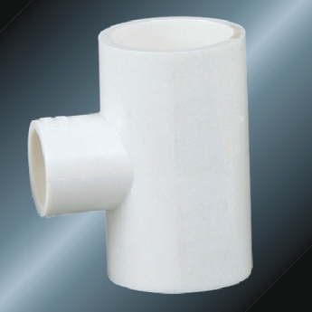 din pn10 water supply upvc reducing tee white 