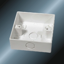conduit upvc square box white color 