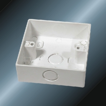 conduit upvc square box white color 