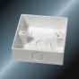 conduit upvc square box white color 