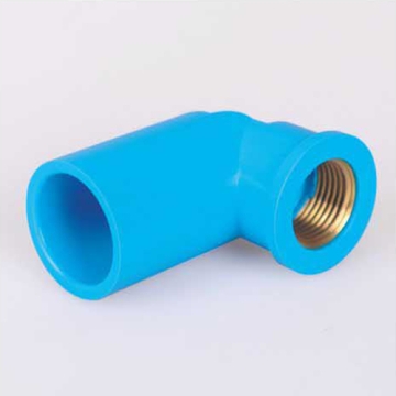 upvc pressure female elbow90° brass insert blue 