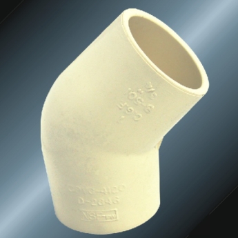 astm d2846 water supply cpvc elbow45° milk yellow 