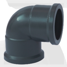 nbr5648 water supply upvc elbow 90° grey color 
