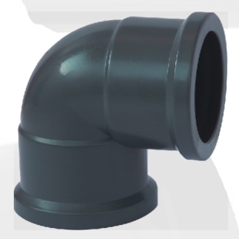 nbr5648 water supply upvc elbow 90° grey color 