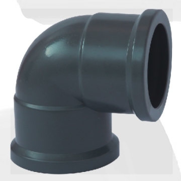 nbr5648 water supply upvc elbow 90° grey color 