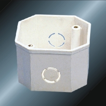conduit upvc octagon outlet box white color 