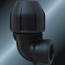 black color pe female elbow 90° for irrigation 