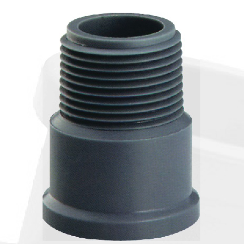 nbr5648 water supply upvc male adaptor grey color 