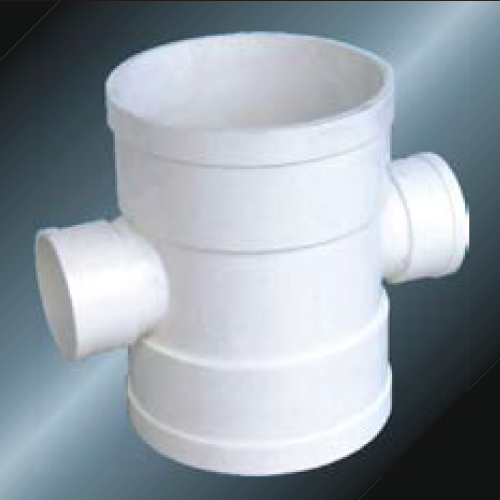 din drainage upvc reducing cross grey color 
