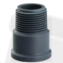 nbr5648 water supply upvc male adaptor grey color 