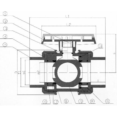 upvc true union ball valve socket connector 