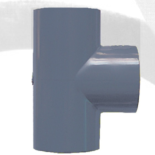 astm sch80 cpvc tee dark grey color 