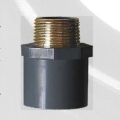 astm sch80 upvc male adaptor dark grey color 
