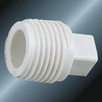 din pn10 water supply upvc male plug white 