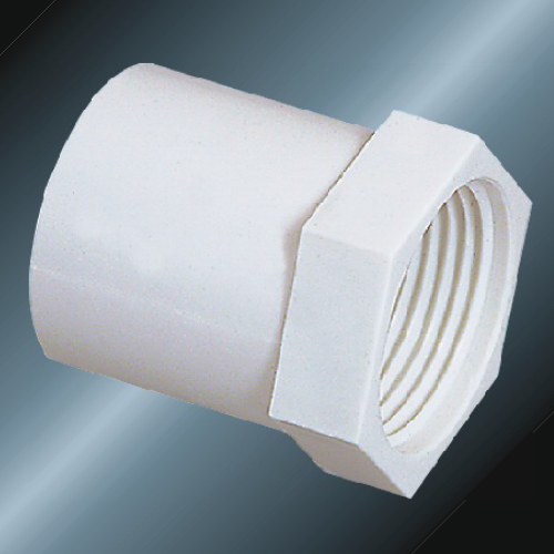 din pn10 water supply upvc female adaptor white 