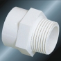 din pn10 water supply upvc male adaptor white 