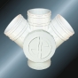 upvc drainage fitting cross with front door 