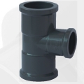 nbr5648 water supply upvc reducing tee grey color 