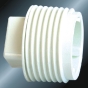 bs4346 water supply upvc male end cap white 