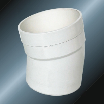 pvc fitting of 15 degree elbow for drainage 