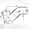 upvc drainage fitting wing p-trap 110mm 