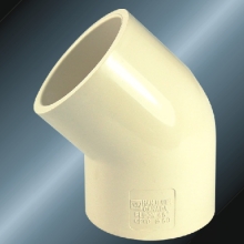 din pn16 water supply upvc elbow 45° grey 