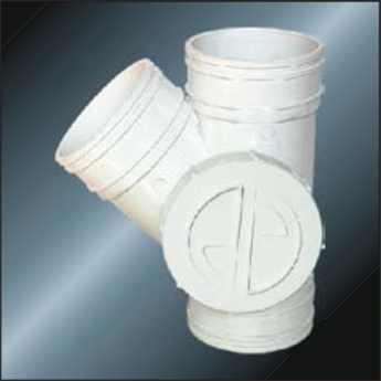 bs5255/4514 drainage upvc y-tee side door grey color 