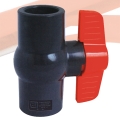 upvc compact ball valve socket connector 