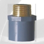 astm sch80 cpvc male adaptor dark grey color 
